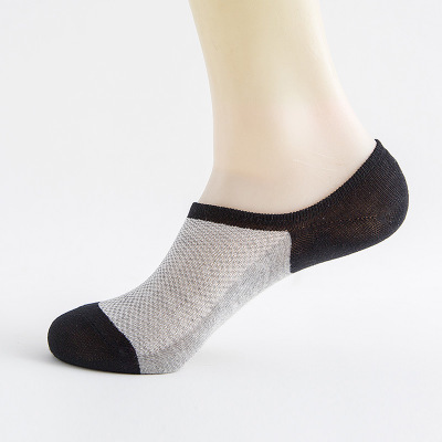 Spring And Summer Mesh Socks Stealth Ship M Word Striped Socks Silicone Invisible Socks For Men